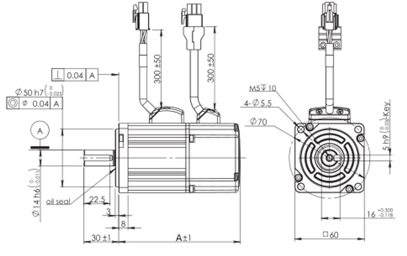 SBL60D203 Servo BLDC Motor Lin Engineering